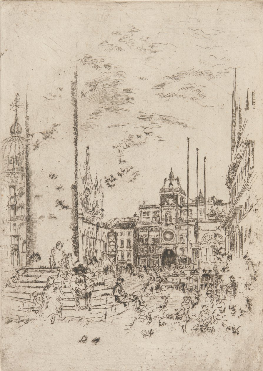 Piazzetta, 1879-1880. 作者 詹姆斯·阿博特·麦克尼尔·惠斯勒