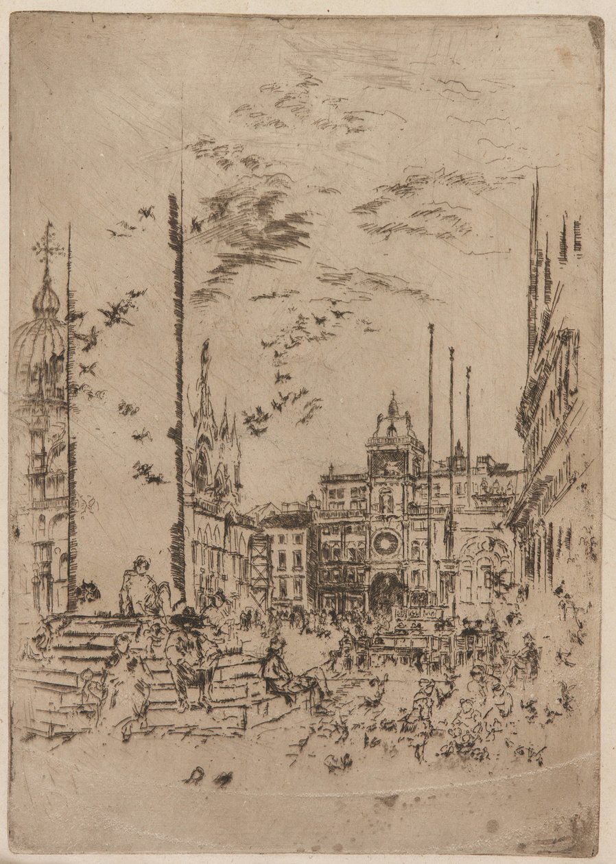 Piazzetta, 1879-1880. 作者 詹姆斯·阿博特·麦克尼尔·惠斯勒