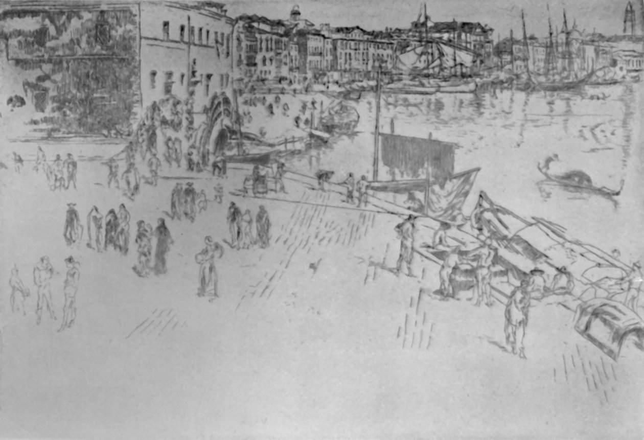 里瓦1号，1879-1880，1925年。 作者 詹姆斯·阿博特·麦克尼尔·惠斯勒