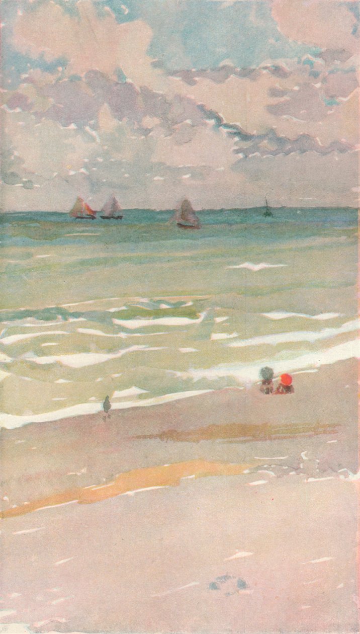 海边，c1880 1902 作者 詹姆斯·阿博特·麦克尼尔·惠斯勒