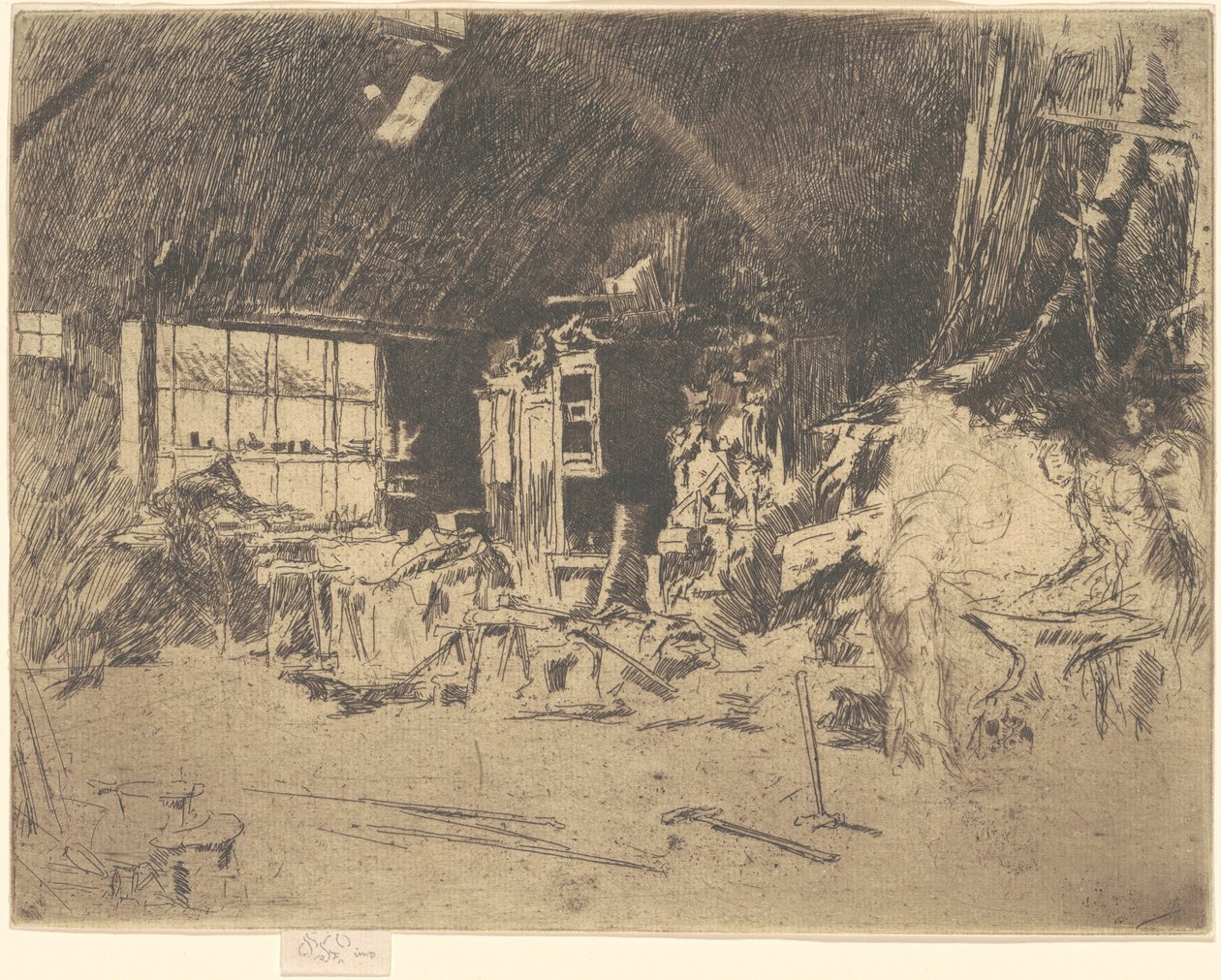 铁匠铺》，1880年。 作者 詹姆斯·阿博特·麦克尼尔·惠斯勒