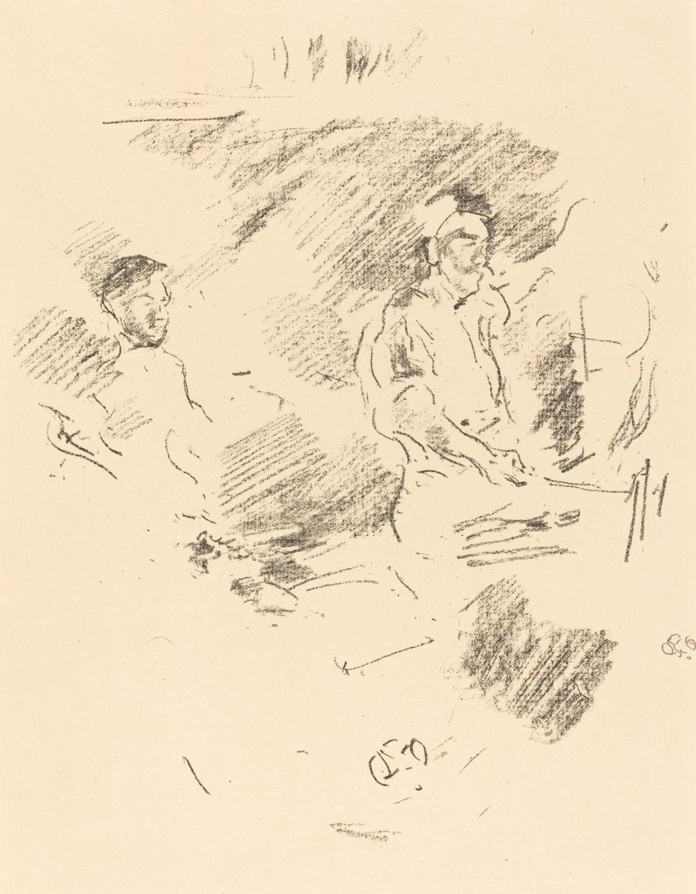 强壮的手臂》，1895年。 作者 詹姆斯·阿博特·麦克尼尔·惠斯勒