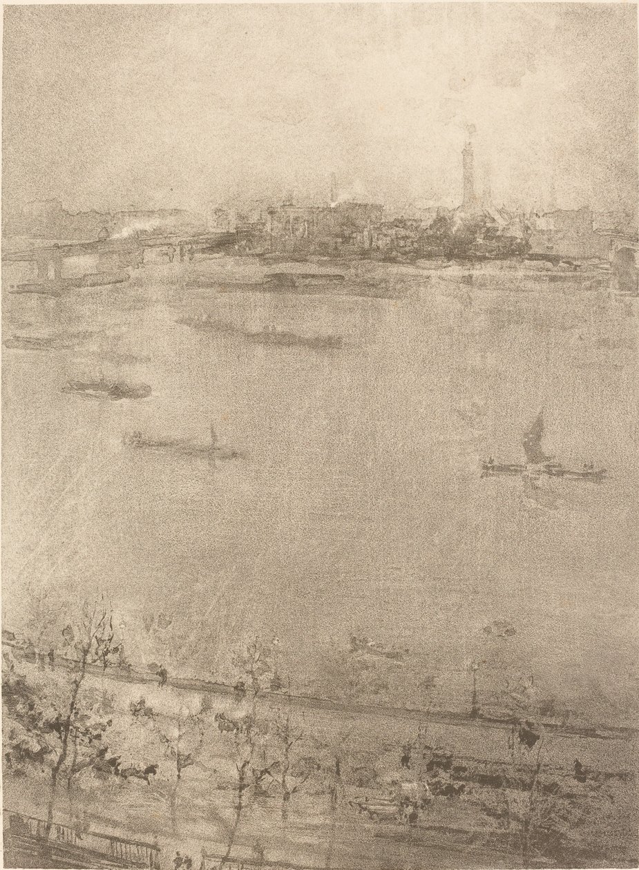 泰晤士报》，1896年。 作者 詹姆斯·阿博特·麦克尼尔·惠斯勒