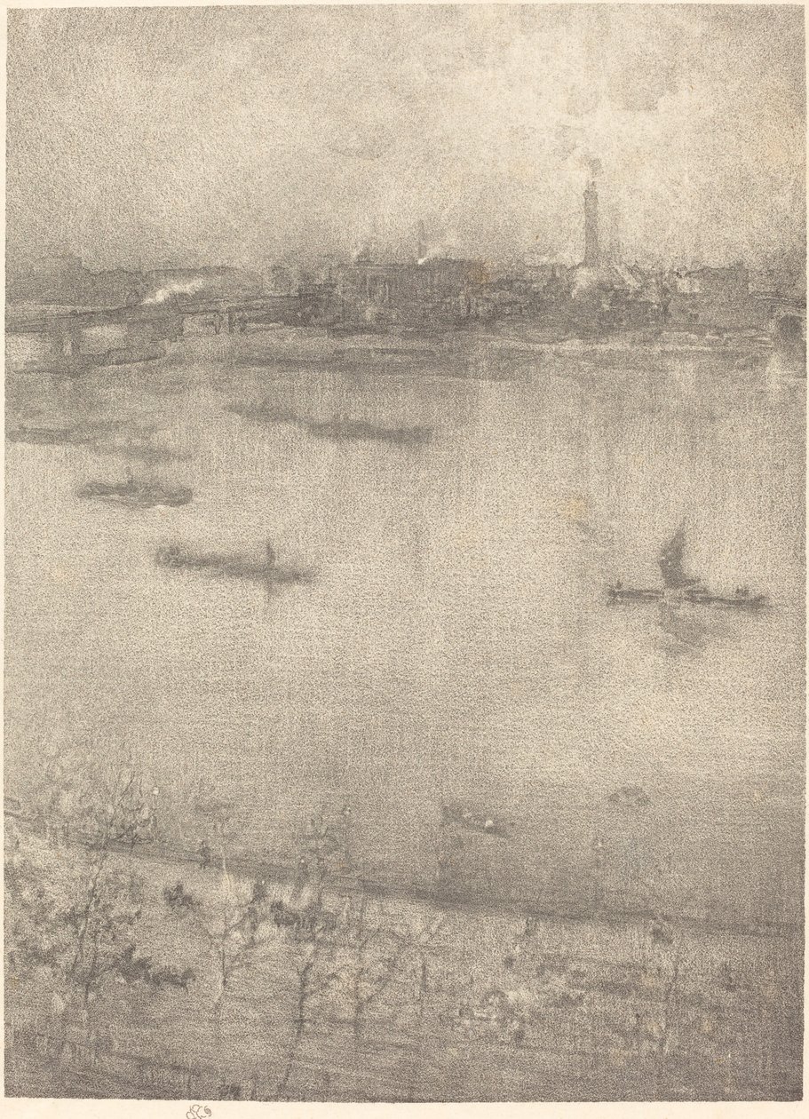 泰晤士报》，1896年。 作者 詹姆斯·阿博特·麦克尼尔·惠斯勒