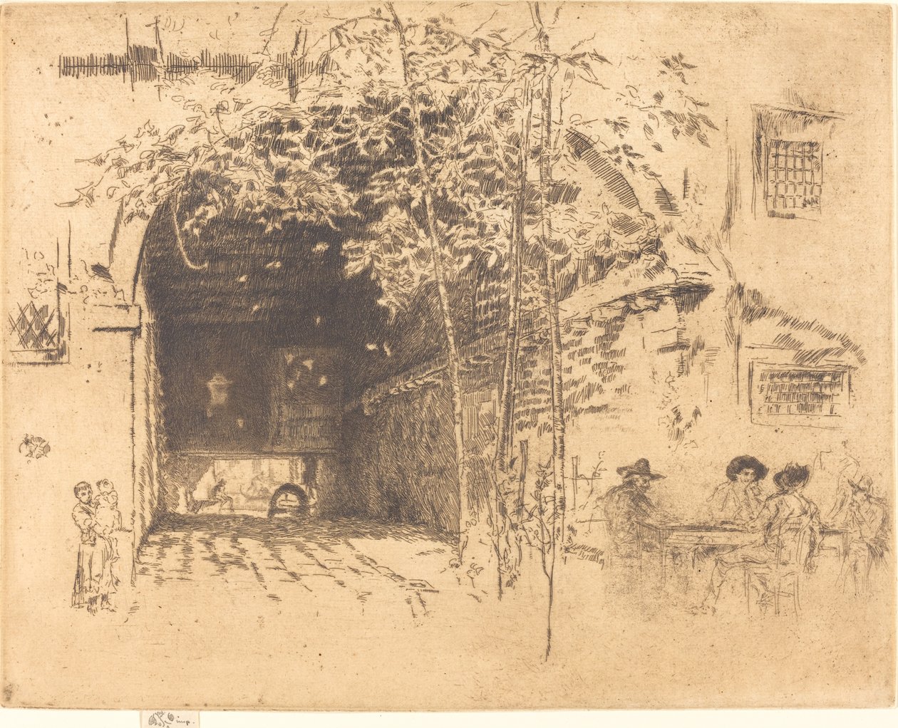 渡口》，第2期，1880年。 作者 詹姆斯·阿博特·麦克尼尔·惠斯勒