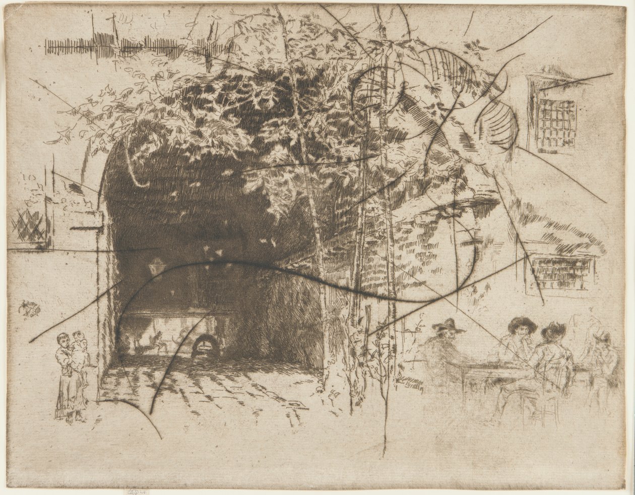 渡口》，第2期，1879-1880。 作者 詹姆斯·阿博特·麦克尼尔·惠斯勒