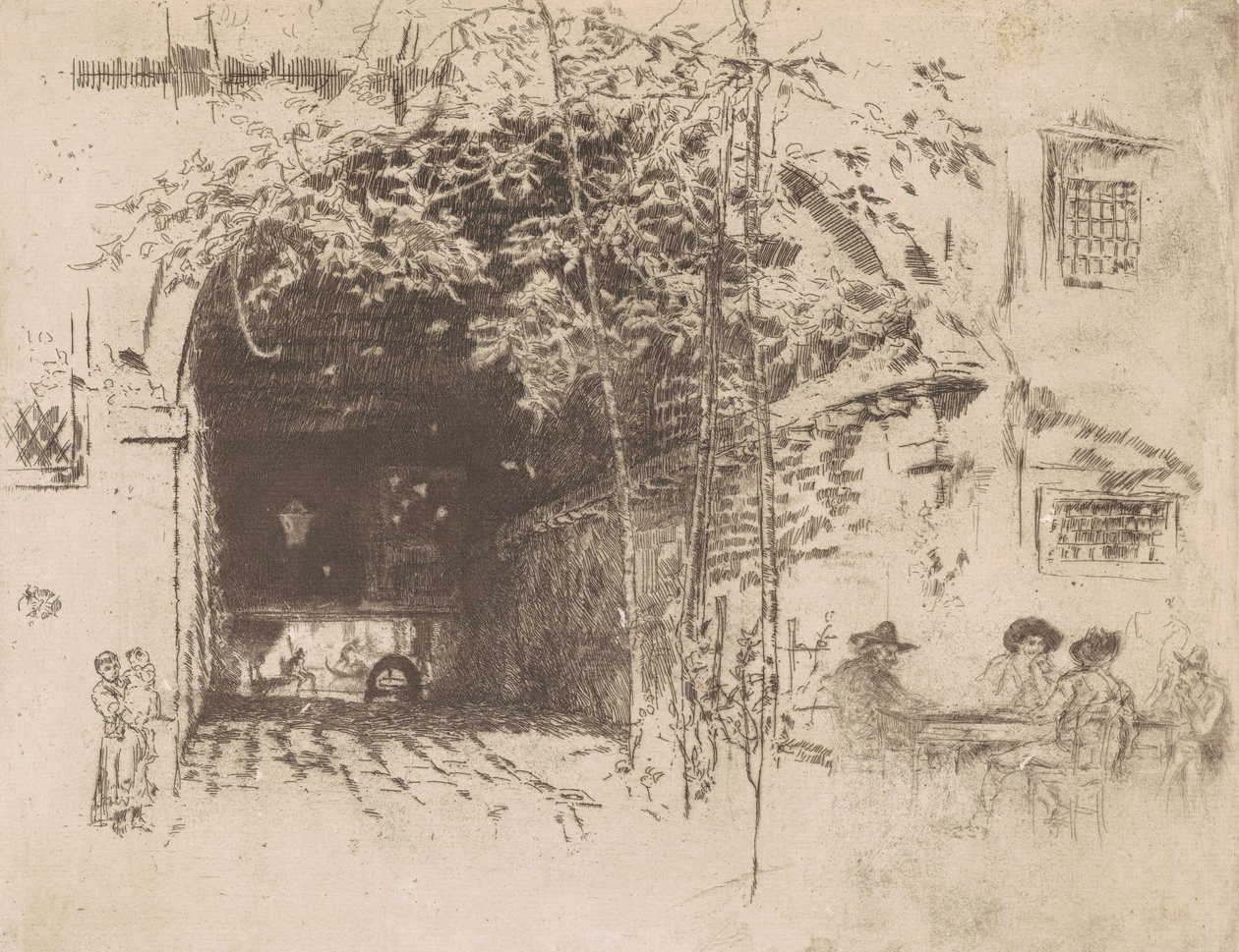 渡口》，第2期，1880年。 作者 詹姆斯·阿博特·麦克尼尔·惠斯勒