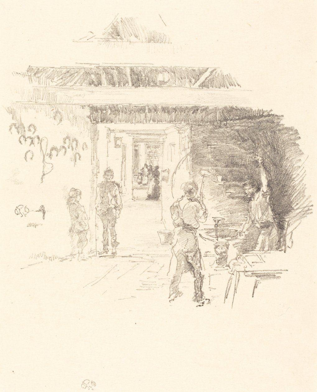 轮胎工匠》，1890年。 作者 詹姆斯·阿博特·麦克尼尔·惠斯勒