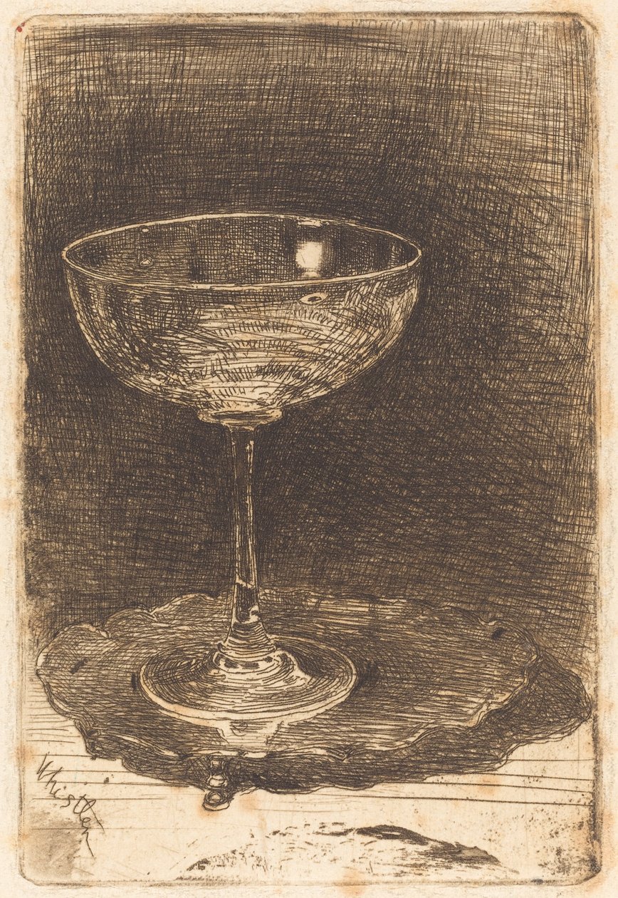 酒杯》，1858年。 作者 詹姆斯·阿博特·麦克尼尔·惠斯勒