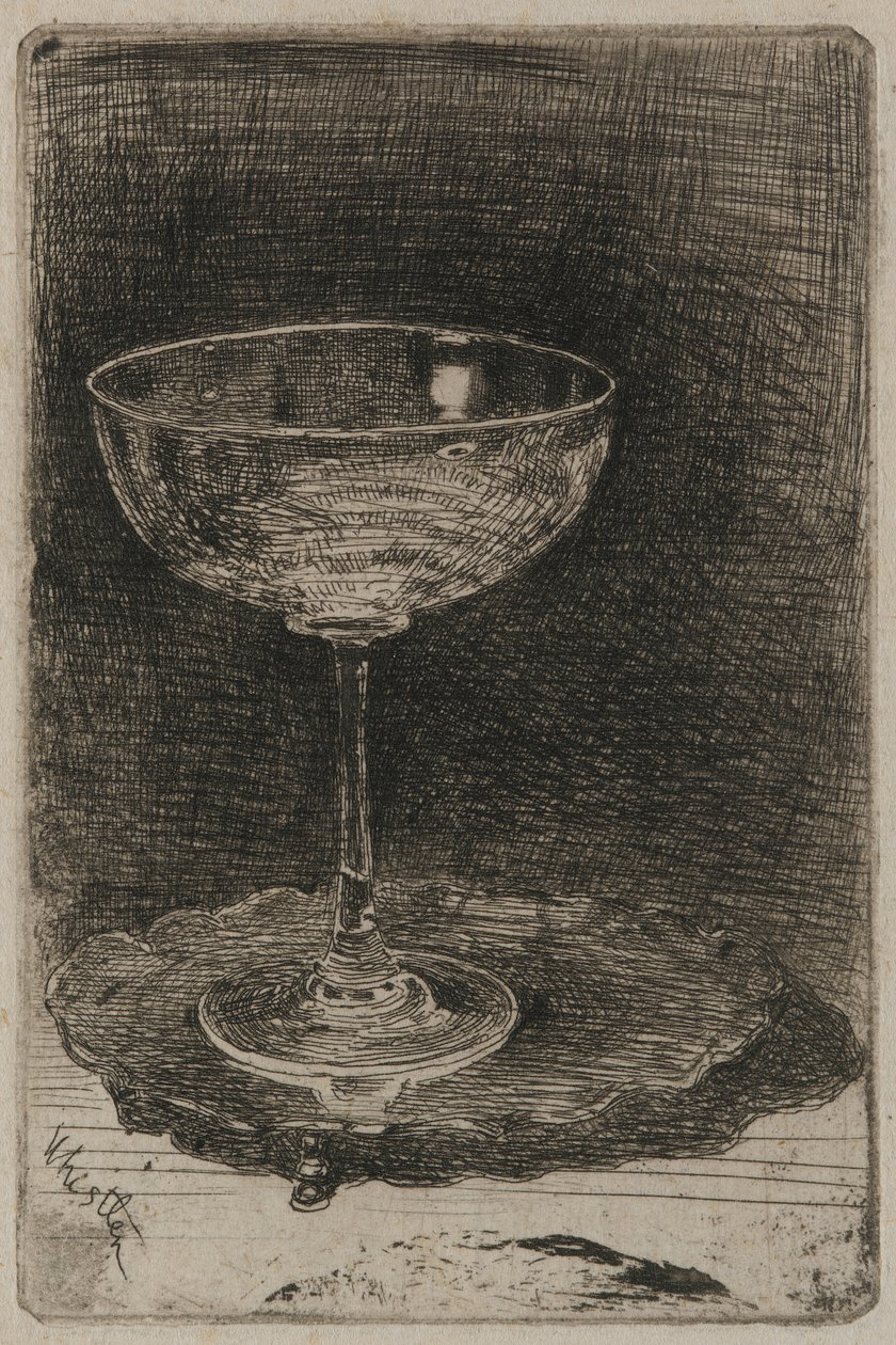酒杯》，1858年。 作者 詹姆斯·阿博特·麦克尼尔·惠斯勒