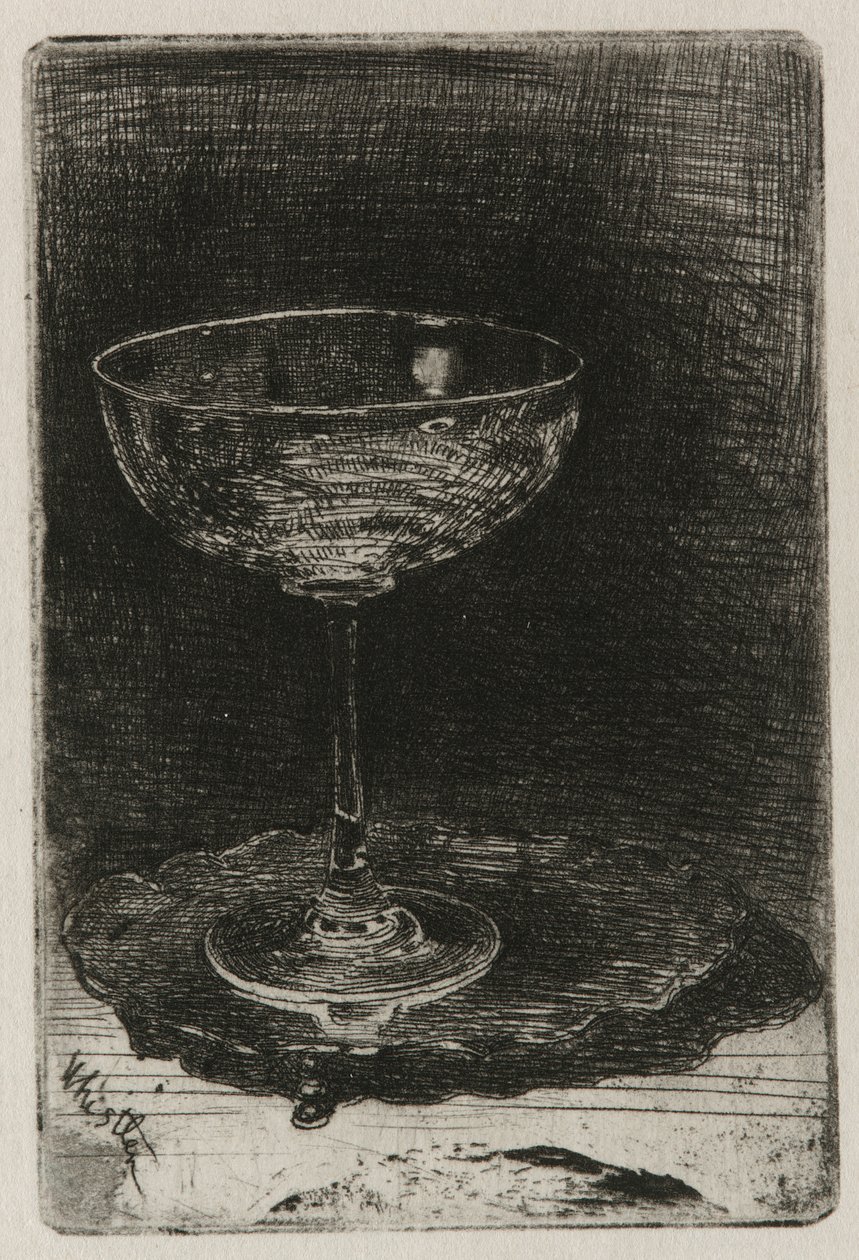 酒杯》，1858年。 作者 詹姆斯·阿博特·麦克尼尔·惠斯勒