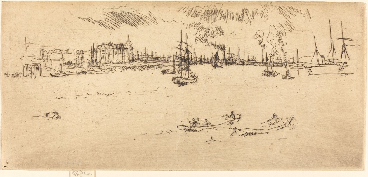 蒂尔伯里，1887年。 作者 詹姆斯·阿博特·麦克尼尔·惠斯勒