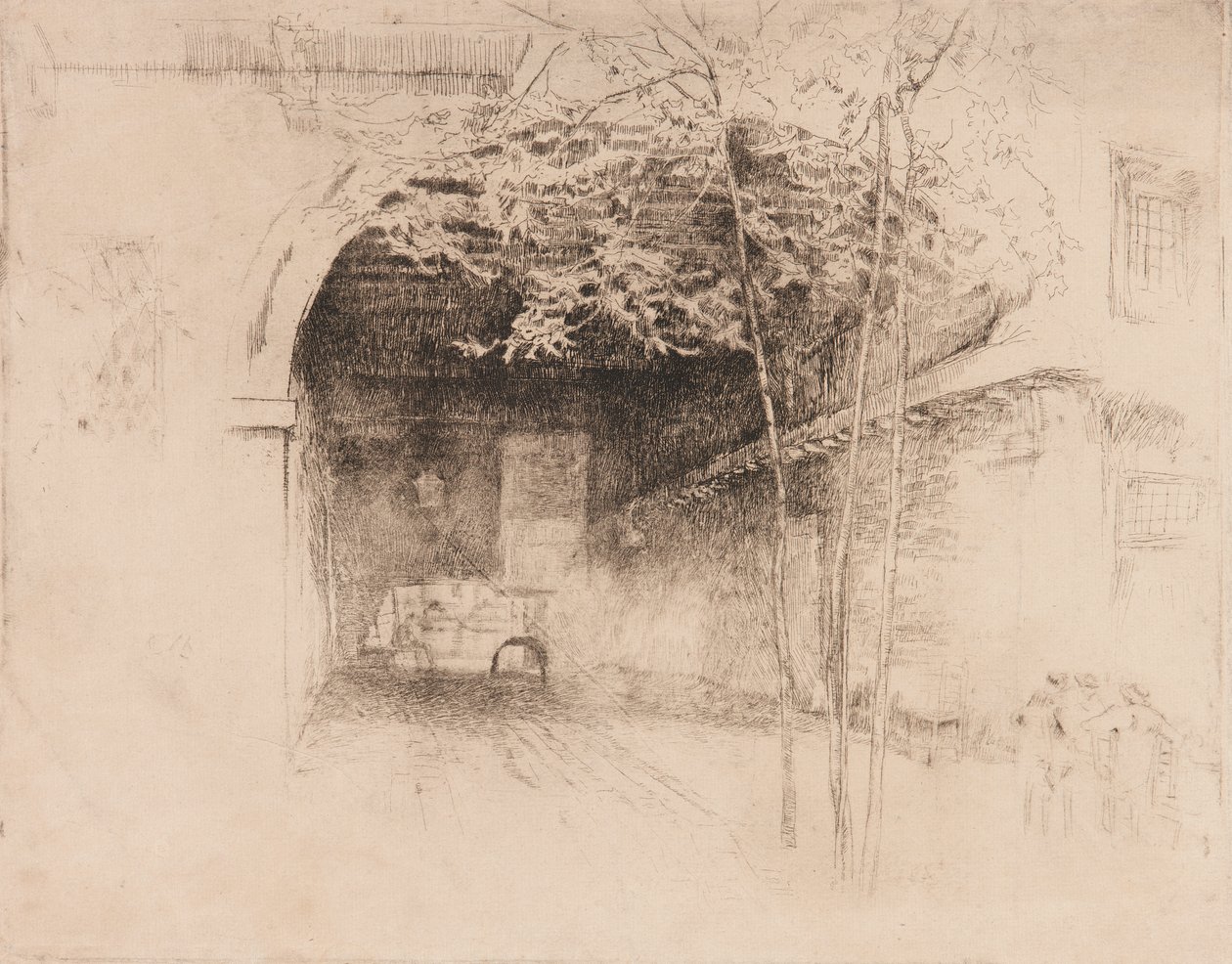 Traghetto, 1879-1880. 作者 詹姆斯·阿博特·麦克尼尔·惠斯勒