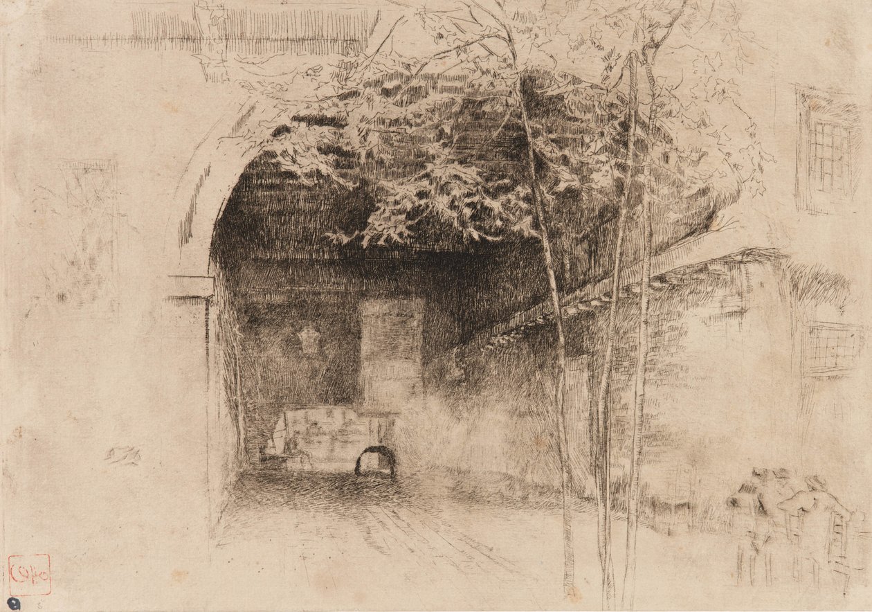 Traghetto, 1879-1880. 作者 詹姆斯·阿博特·麦克尼尔·惠斯勒
