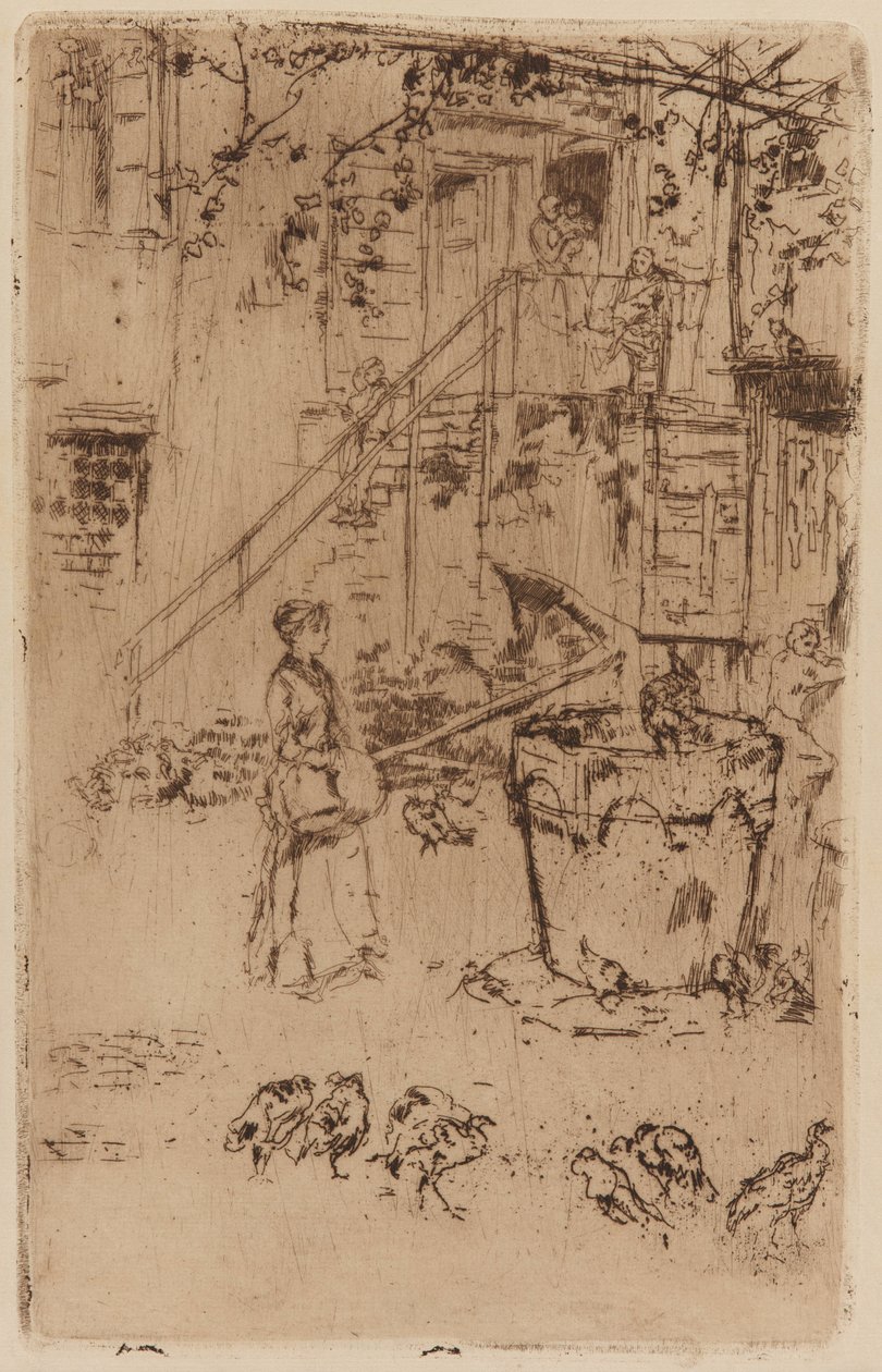 火鸡，1879-1880。 作者 詹姆斯·阿博特·麦克尼尔·惠斯勒