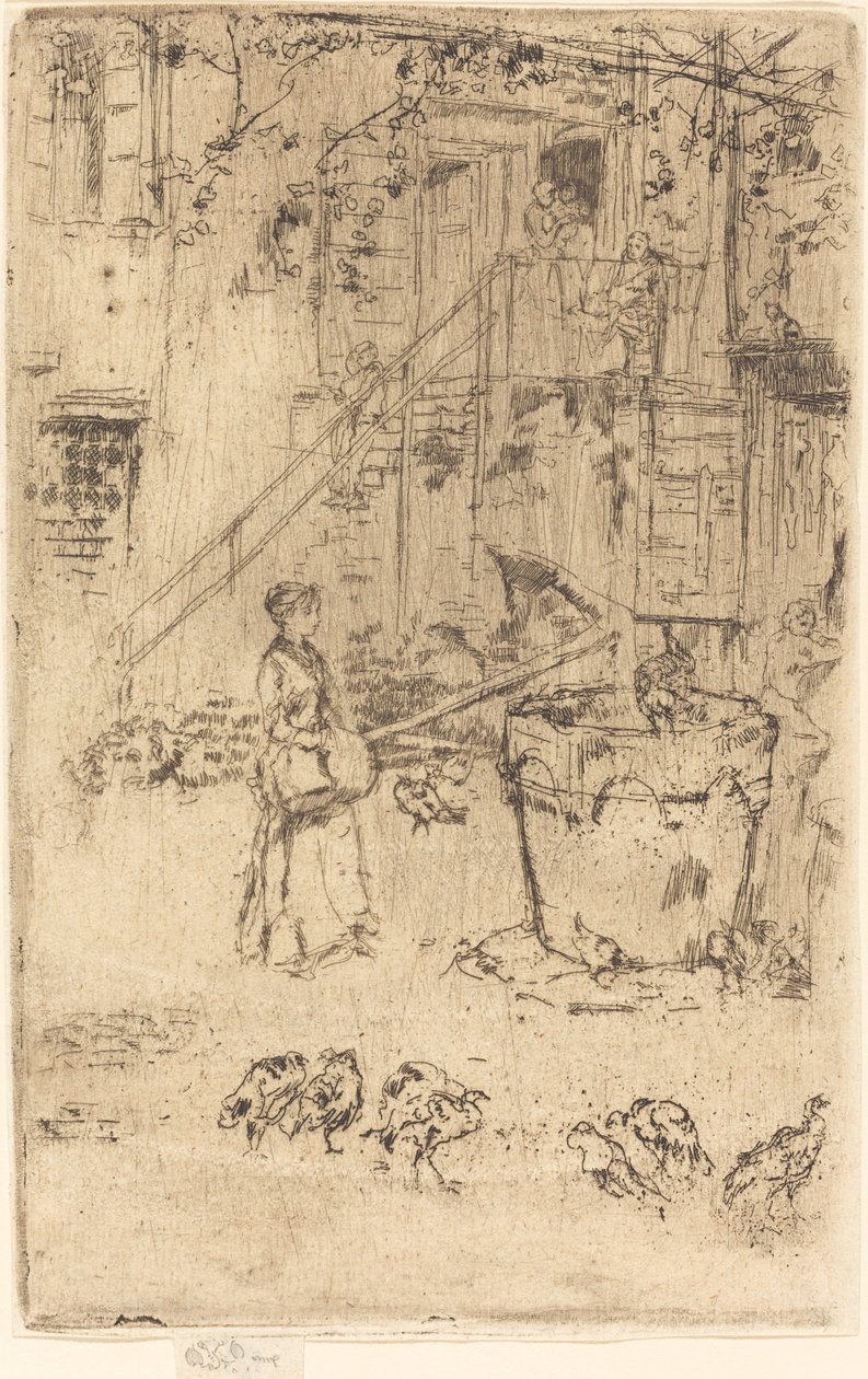 火鸡，1880年。 作者 詹姆斯·阿博特·麦克尼尔·惠斯勒