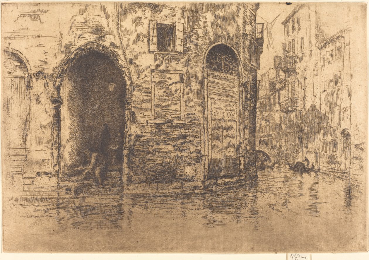 两个门洞，1880年。 作者 詹姆斯·阿博特·麦克尼尔·惠斯勒