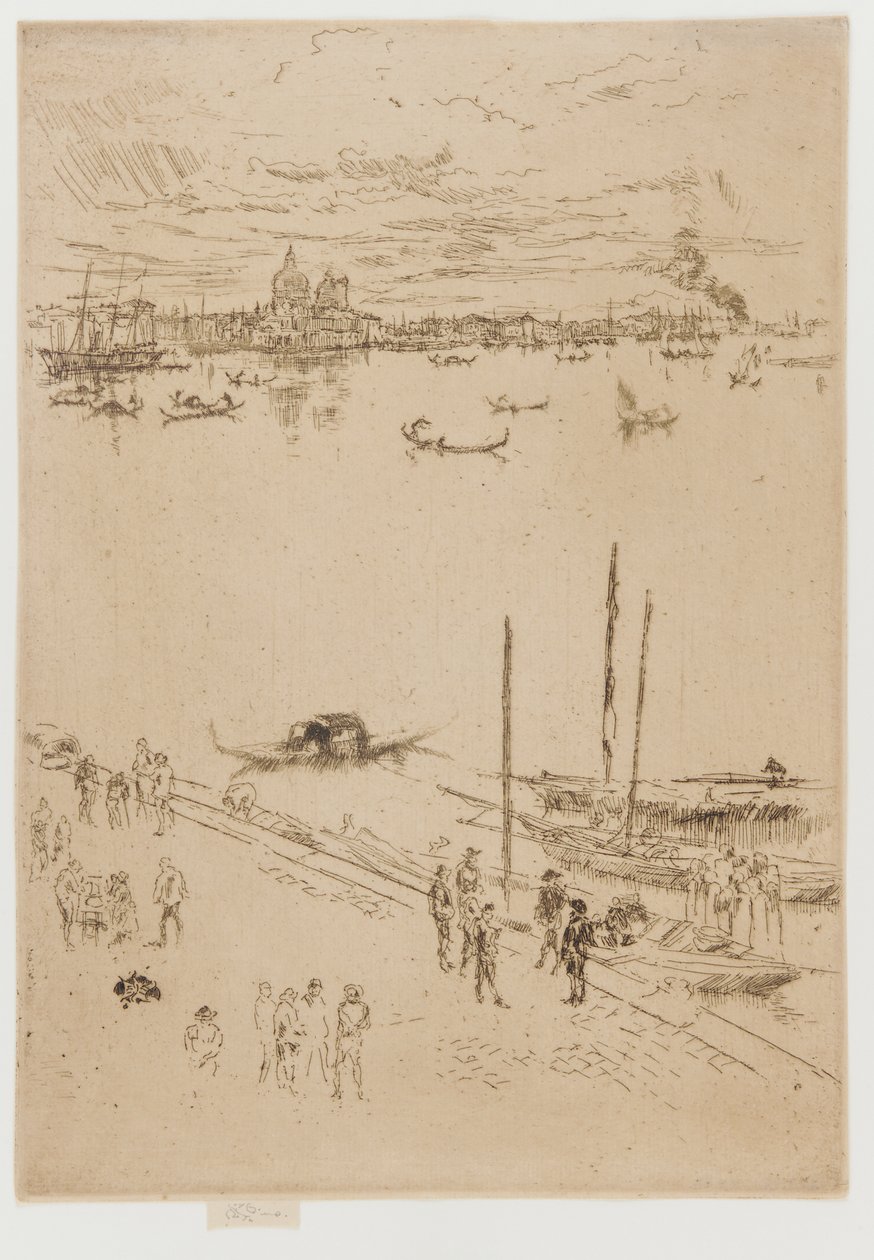 直立的威尼斯，1879-1880。 作者 詹姆斯·阿博特·麦克尼尔·惠斯勒
