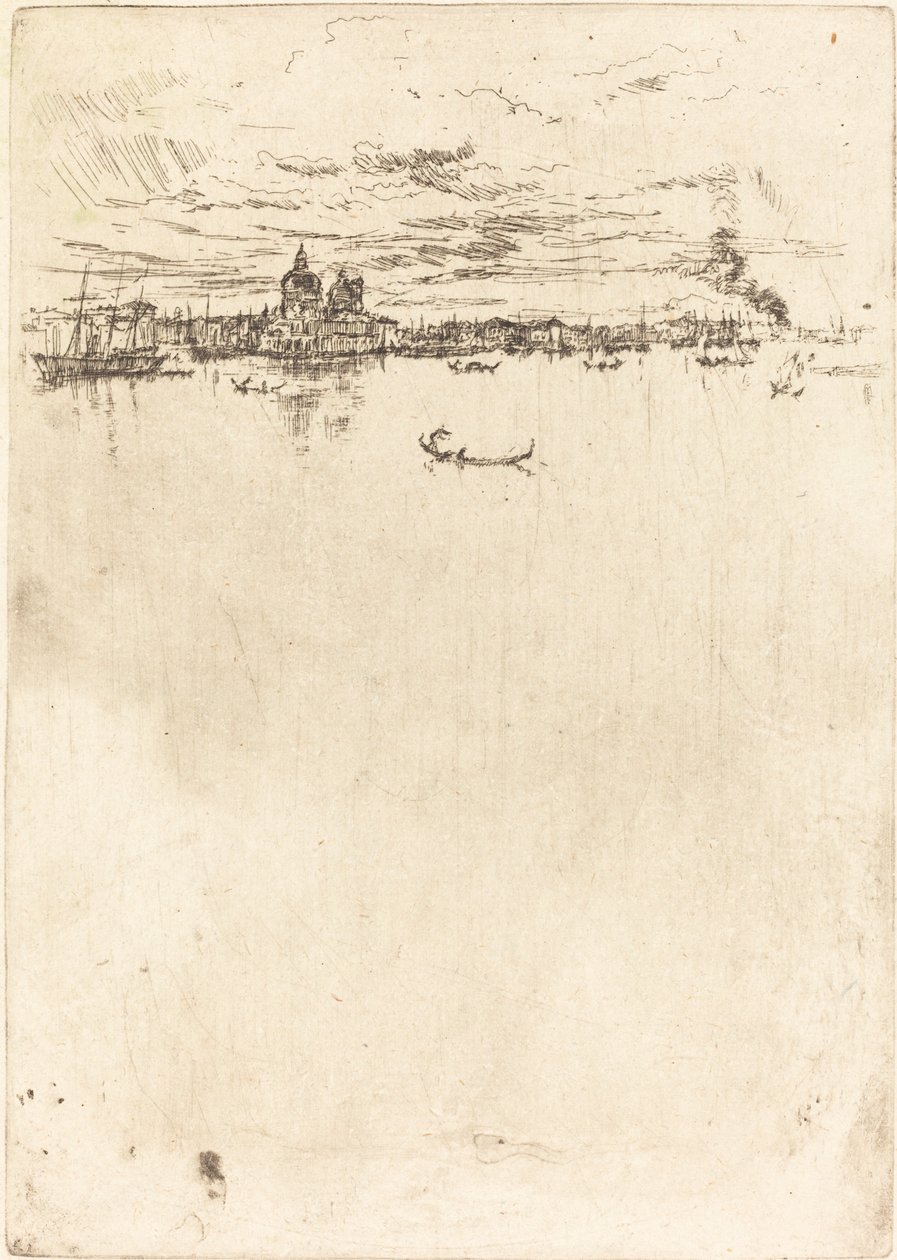 直立的威尼斯，1879-1880。 作者 詹姆斯·阿博特·麦克尼尔·惠斯勒