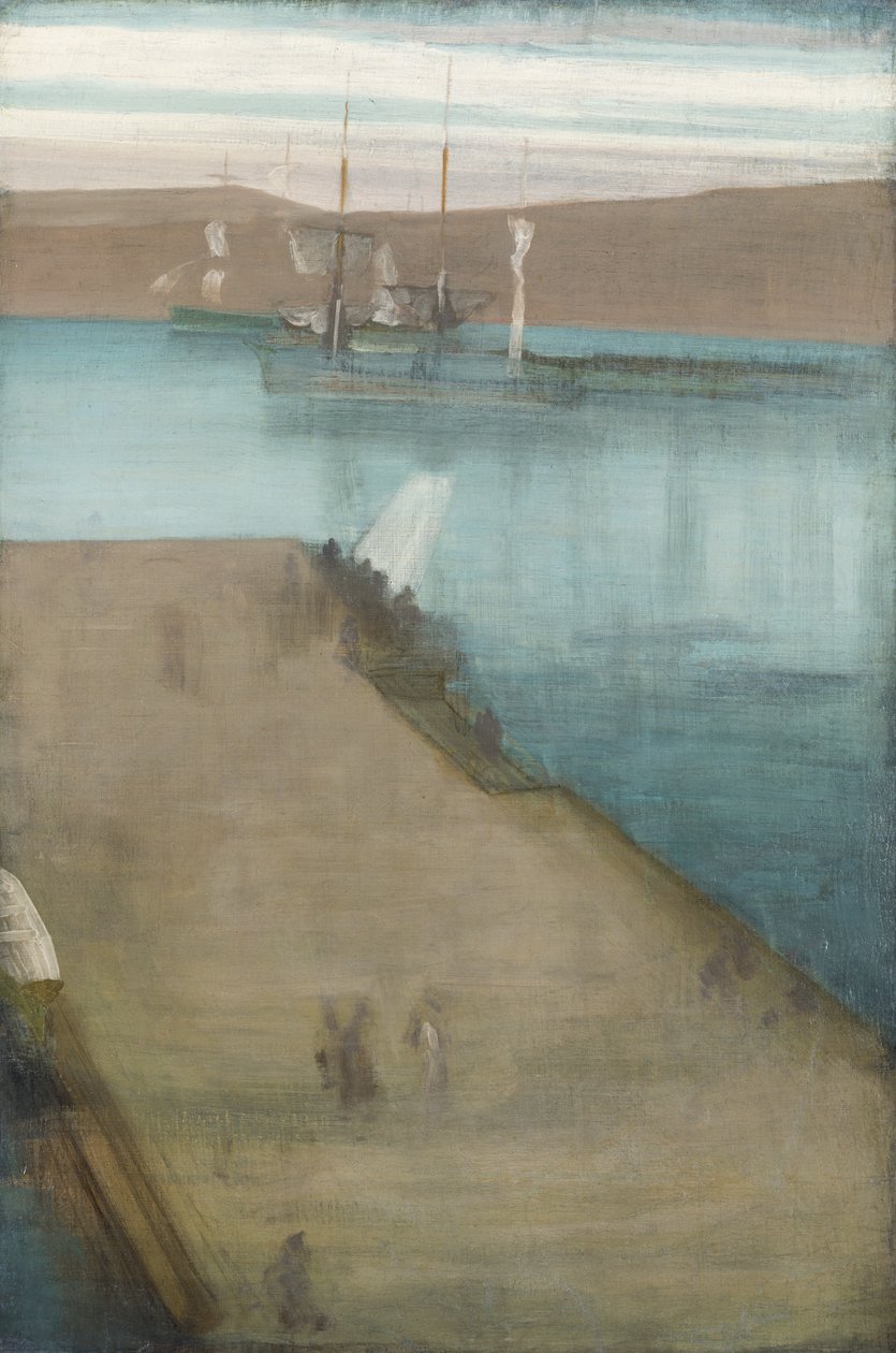 瓦尔帕莱索港，1866年。 作者 詹姆斯·阿博特·麦克尼尔·惠斯勒