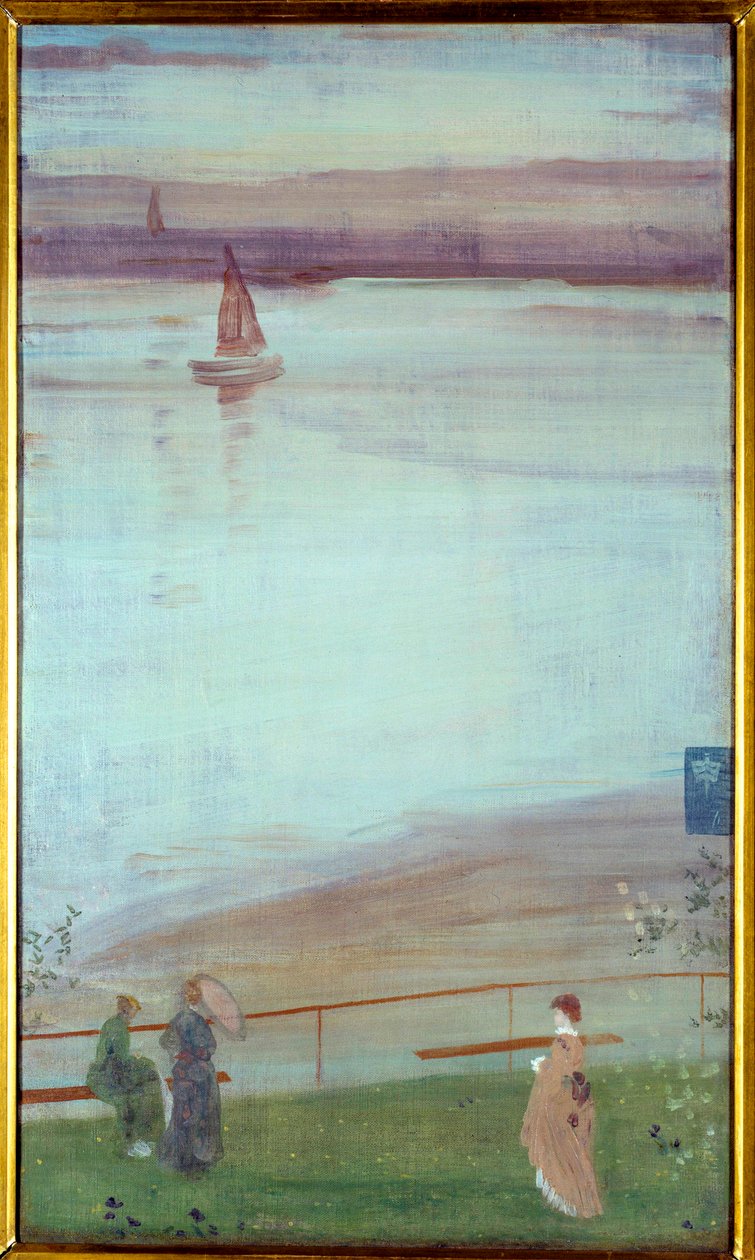 James Abbott McNeill Whistler (1834-1903) 1871 年《紫色和绿色绘画的变化》。 0,35x0,61 m 巴黎，奥赛博物馆 作者 詹姆斯·阿博特·麦克尼尔·惠斯勒