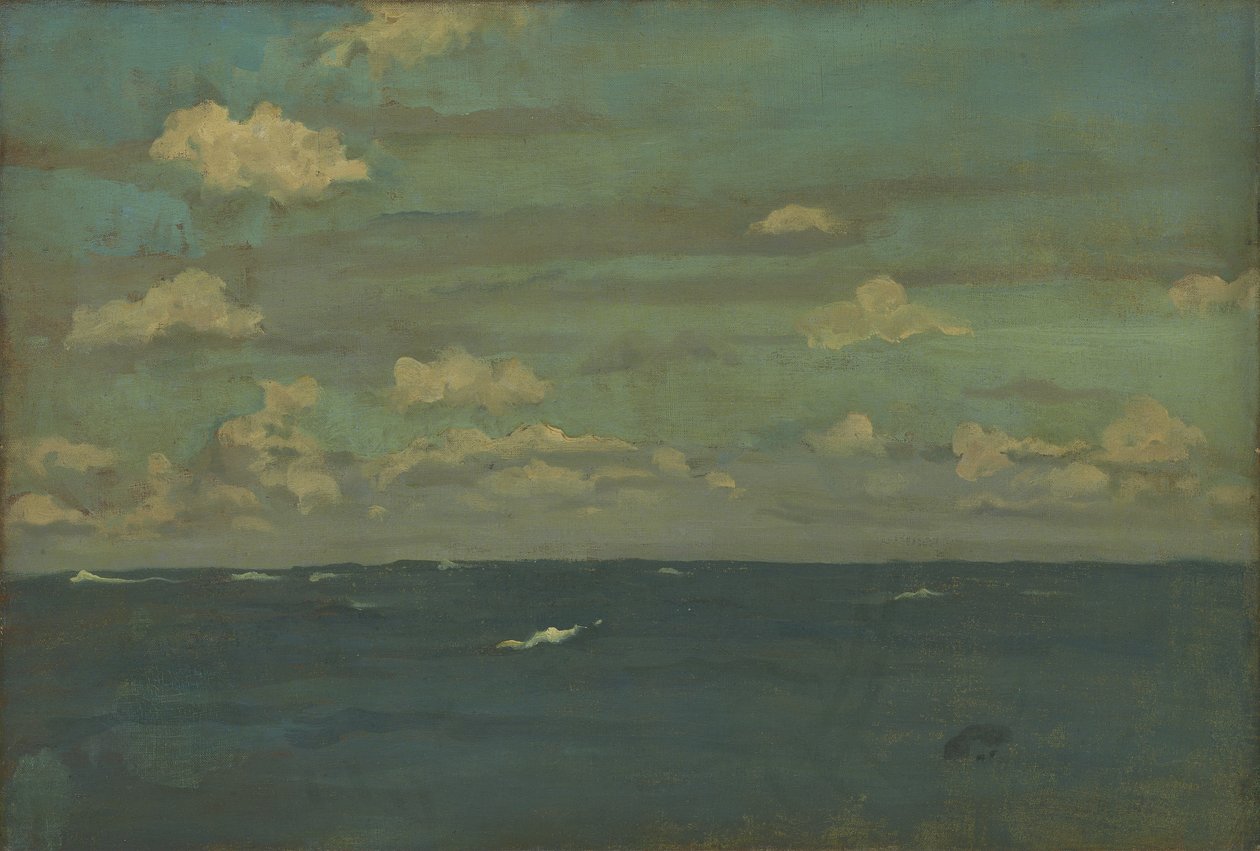 紫罗兰和银-深海，1893年 作者 詹姆斯·阿博特·麦克尼尔·惠斯勒