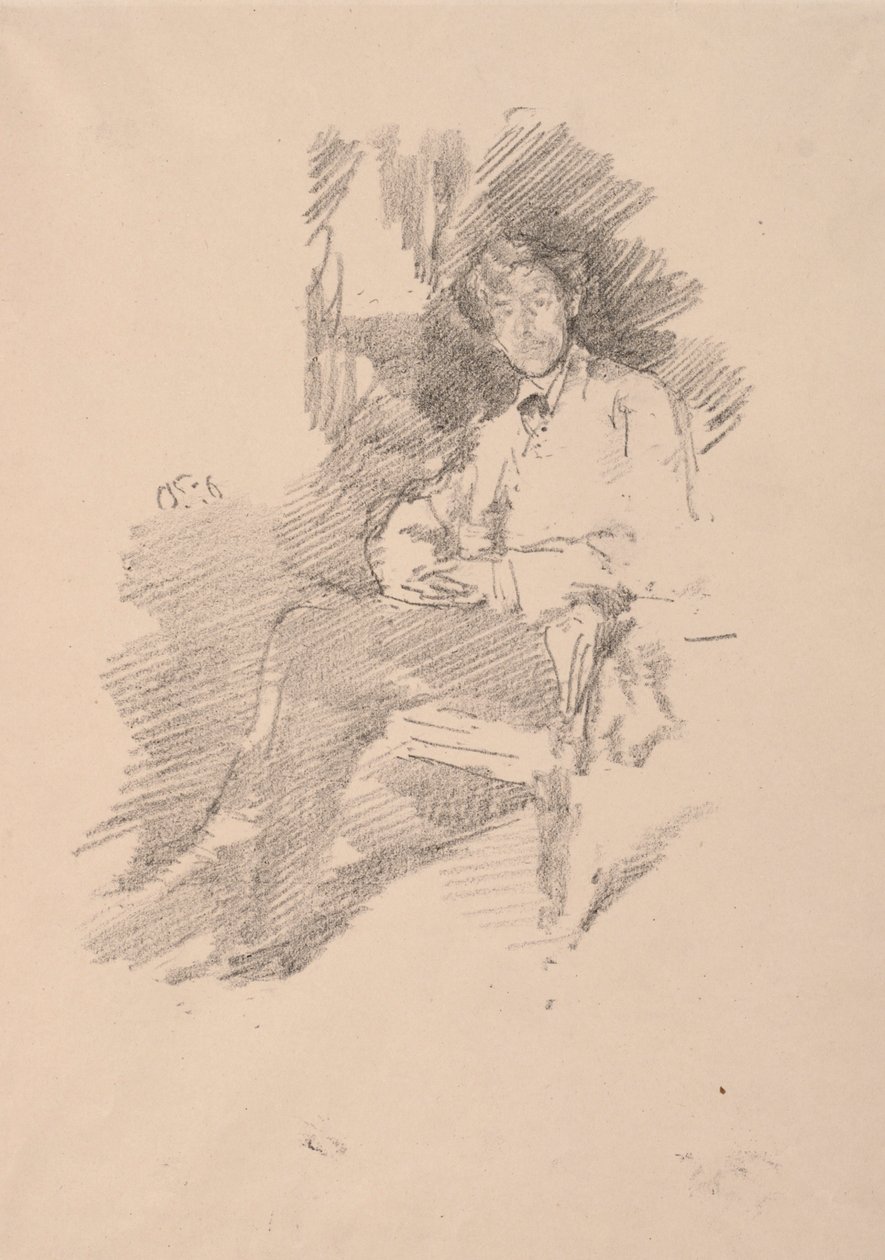 沃尔特·西格特（Walter Sickert），1895年。 作者 詹姆斯·阿博特·麦克尼尔·惠斯勒