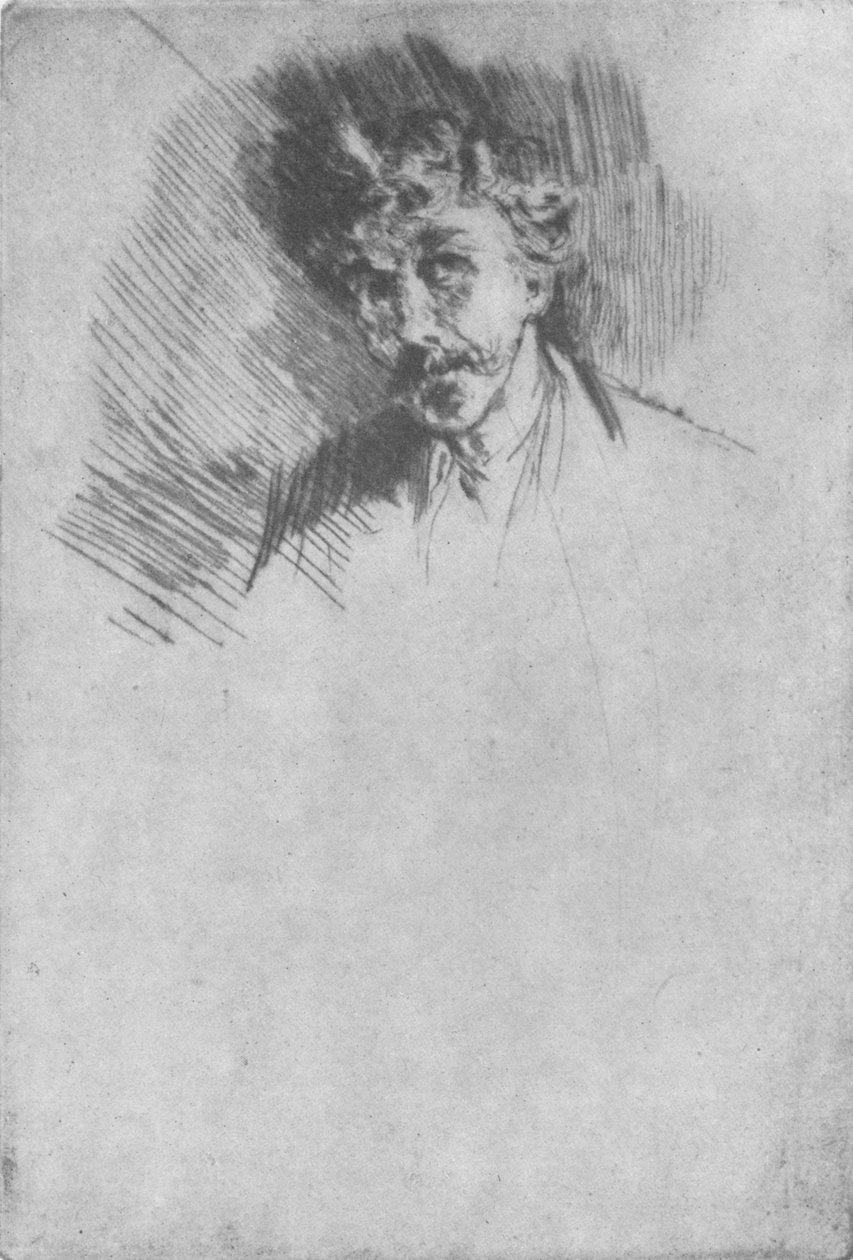 惠斯勒与白锁，1879年，1904年 作者 詹姆斯·阿博特·麦克尼尔·惠斯勒