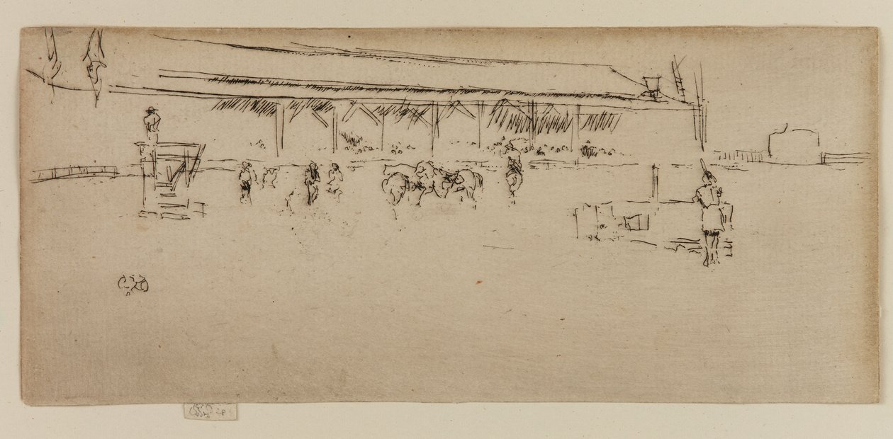 狂野的西部：印第安人，1887年。 作者 詹姆斯·阿博特·麦克尼尔·惠斯勒