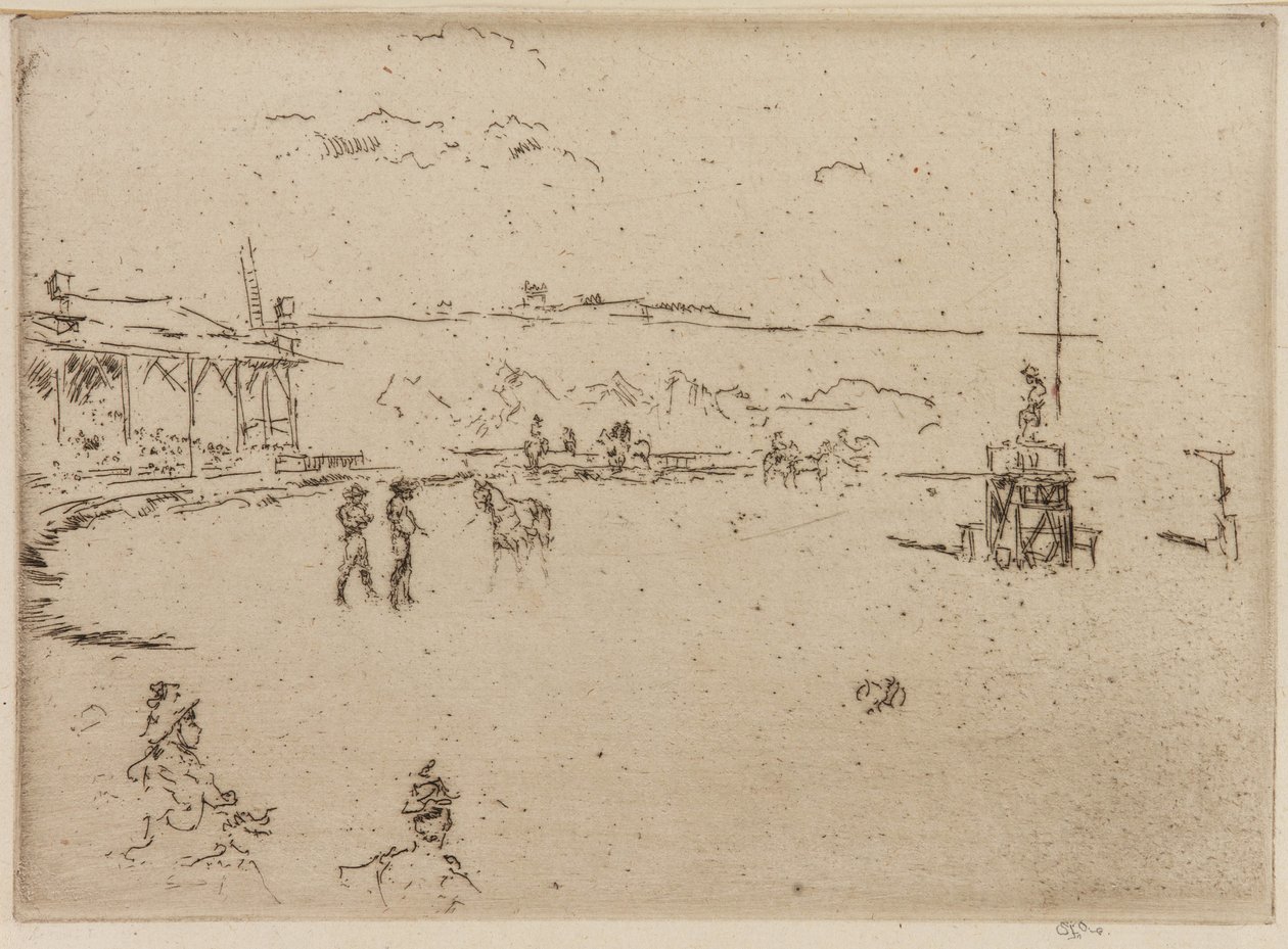 狂野的西部：演说家》，1887年。 作者 詹姆斯·阿博特·麦克尼尔·惠斯勒