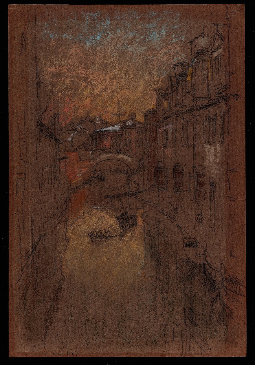 冬天的夜晚，1879-1880。 作者 詹姆斯·阿博特·麦克尼尔·惠斯勒