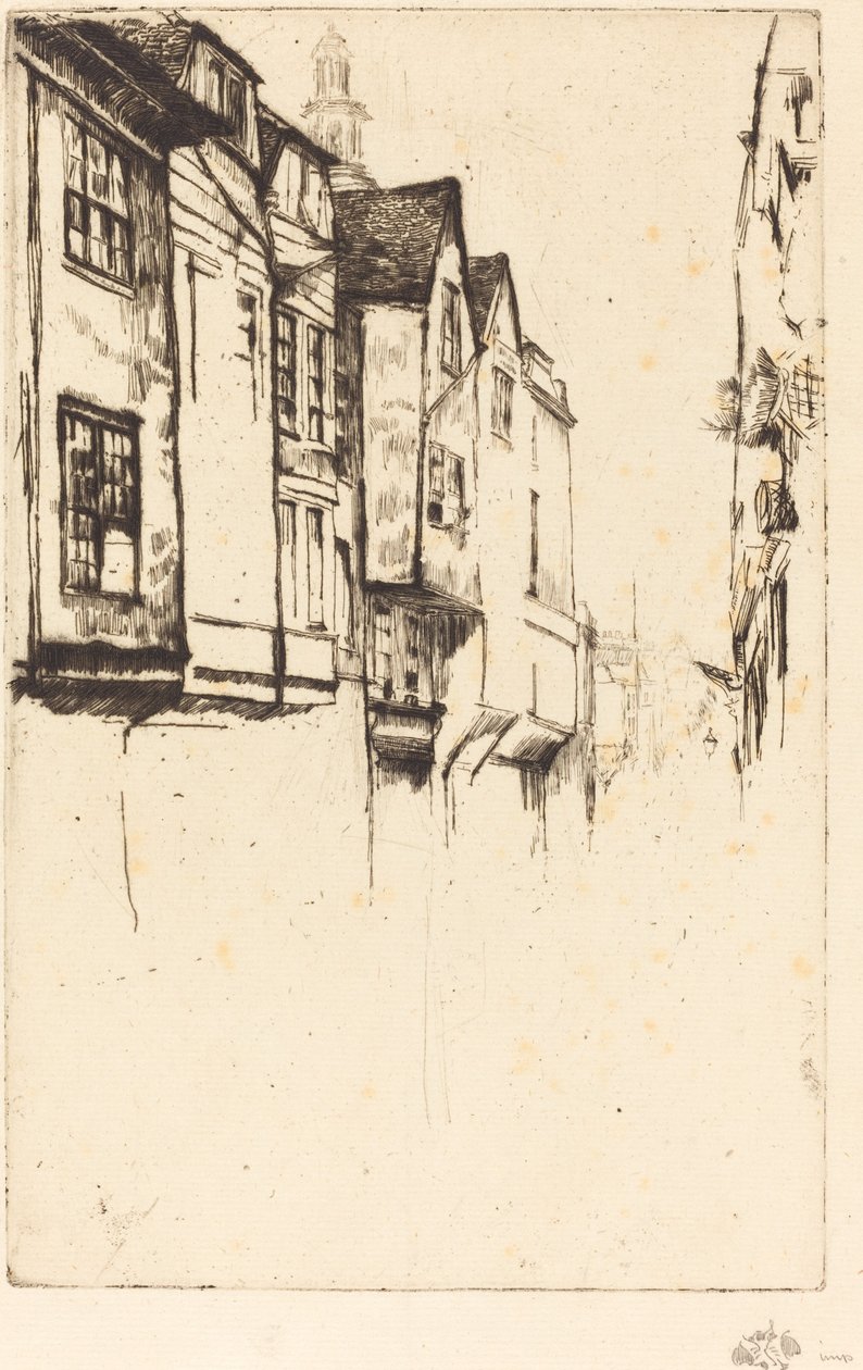 威奇街，1877年。 作者 詹姆斯·阿博特·麦克尼尔·惠斯勒