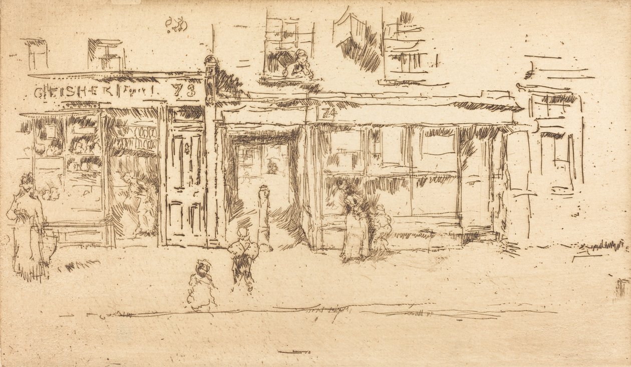 约克街，威斯敏斯特，约1886年至1888年。 作者 詹姆斯·阿博特·麦克尼尔·惠斯勒