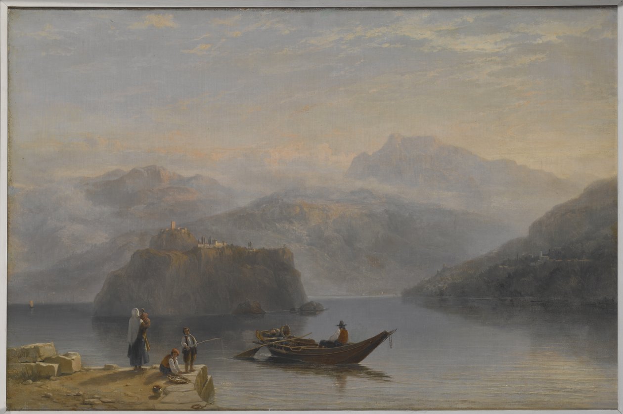 马焦雷湖（？），约 1860 年（布面油画） 作者 詹姆斯·贝克·派恩