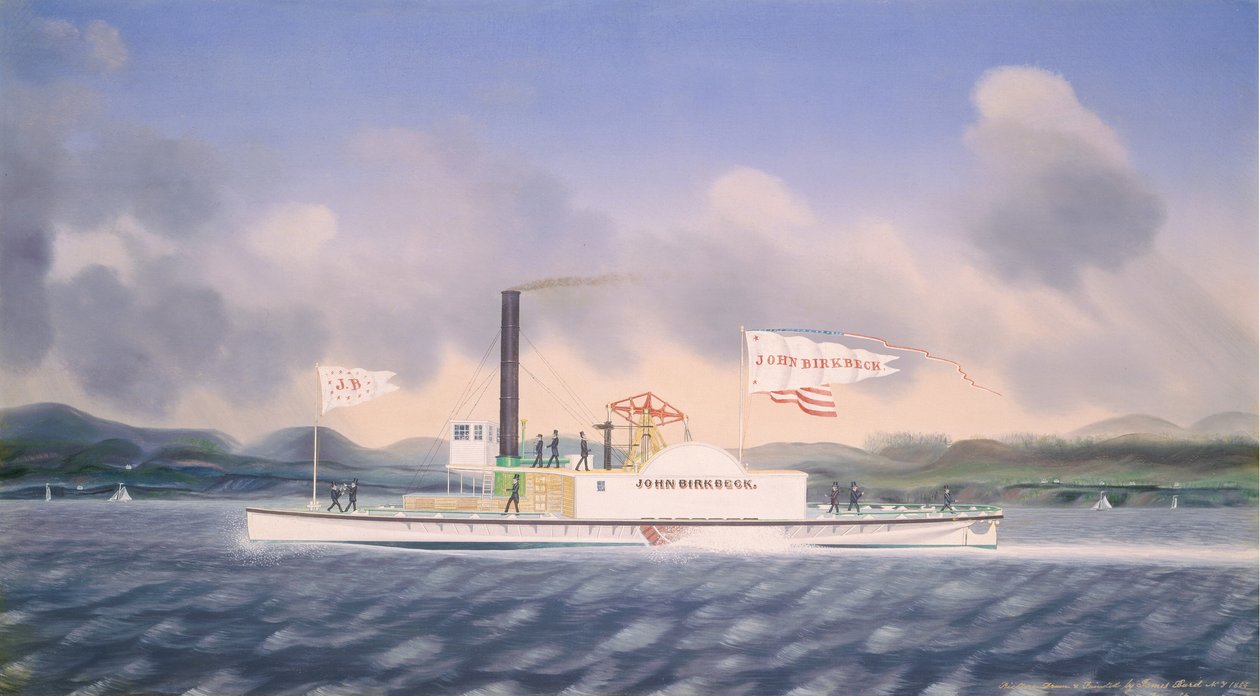 拖船约翰-伯克贝克，1854年。 作者 詹姆斯·巴德