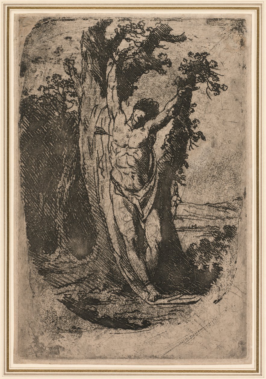 圣塞巴斯蒂安（Saint Sebastian），约1776年。 作者 詹姆斯·巴里