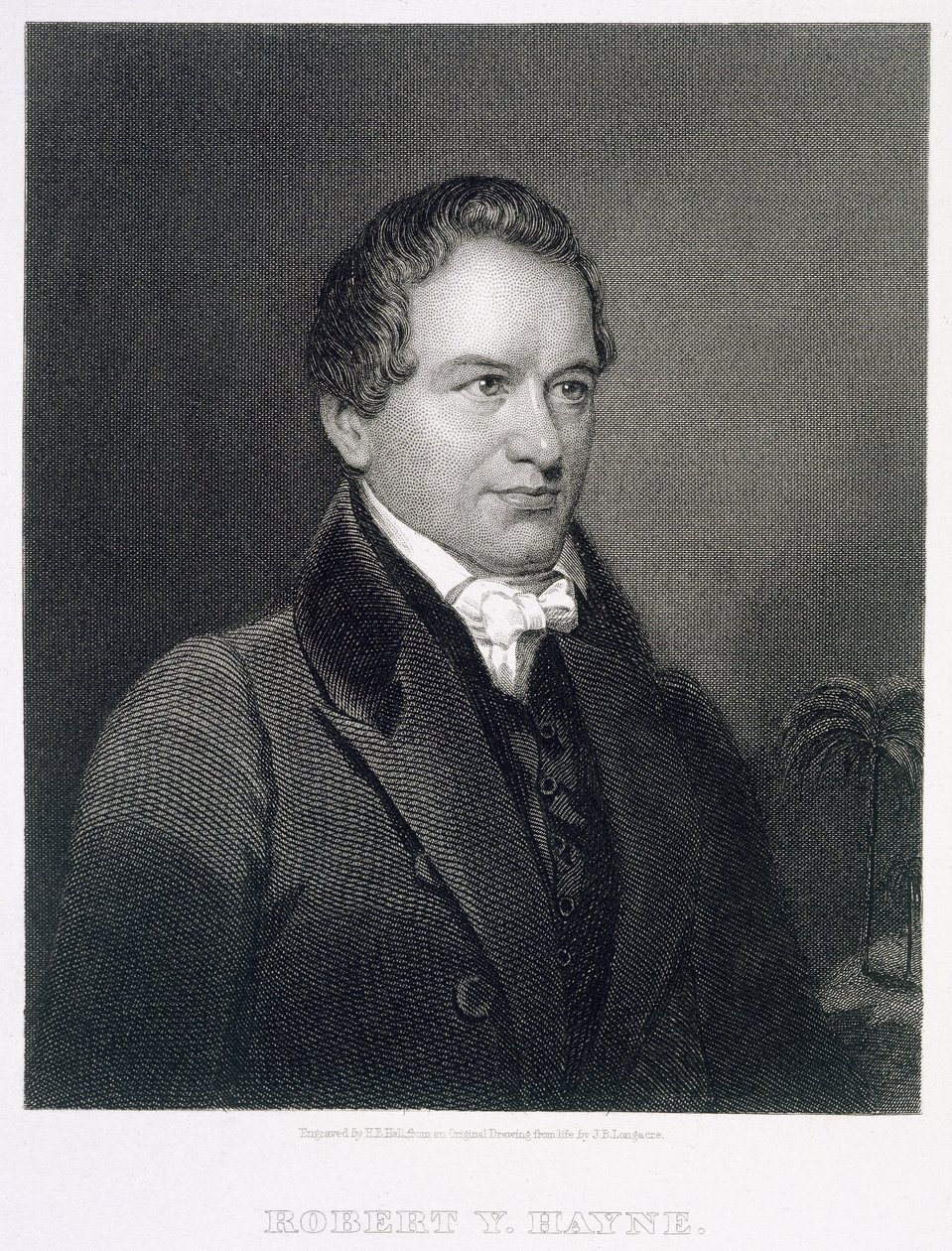 罗伯特杨海恩（1791-1841）由Henry Bryan Hall（1808-84）刻 作者 詹姆斯·巴顿·朗加尔