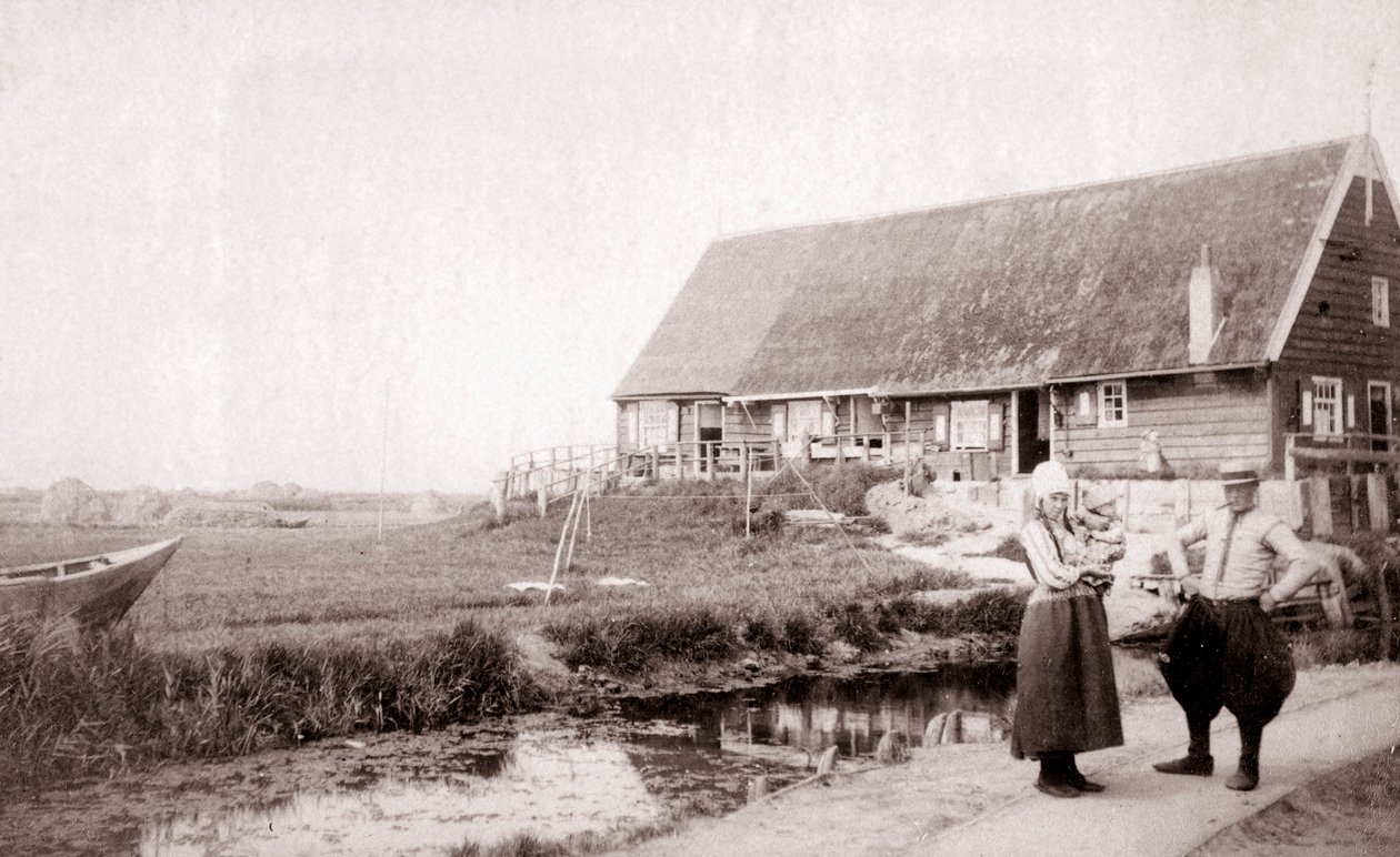 1898年，荷兰马肯岛的居民。 作者 詹姆斯·巴特金