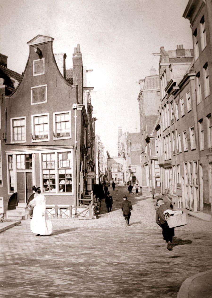 鹿特丹街景，1898年。 作者 詹姆斯·巴特金