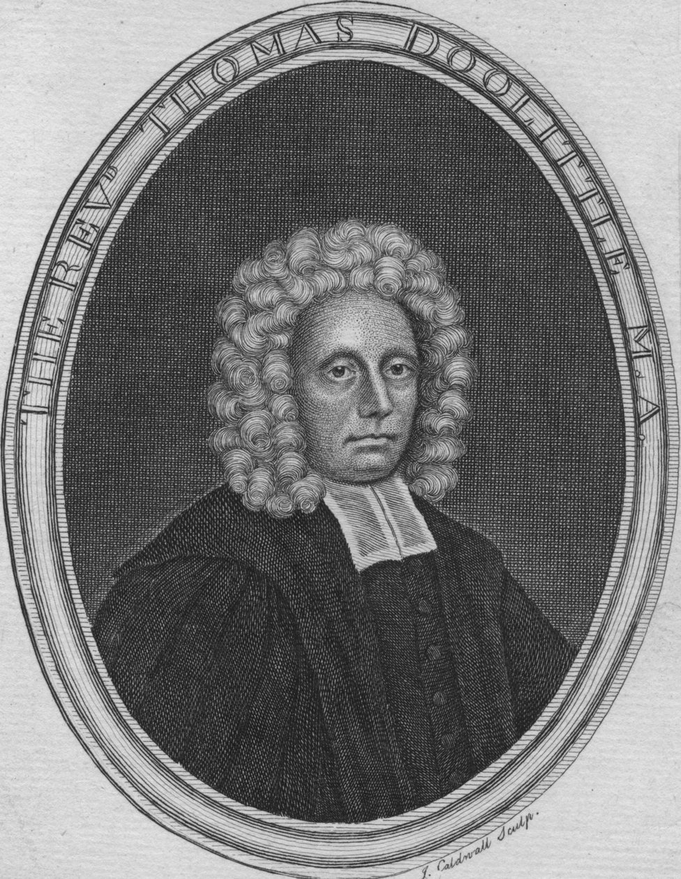 牧师Thomas Doolittle MA，c1775。 作者 詹姆斯·考德沃尔