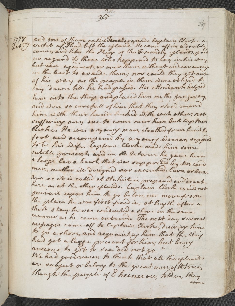 埃杰顿 MS 2177 A f.367r 库克船长：札记 III 作者 詹姆斯·库克