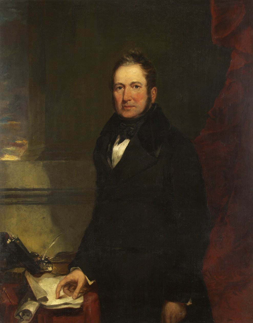 William Fripp Esq., D.L., J.P. 的肖像（布面油画） 作者 詹姆斯·柯诺克