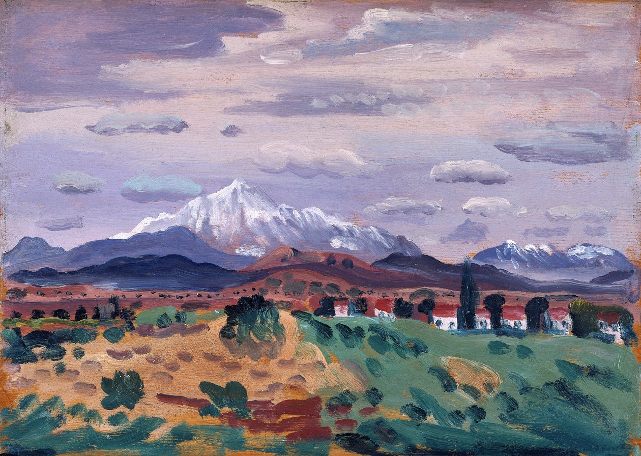 雪中的卡尼沟》，1908-1914年 作者 詹姆斯·迪克森·英尼斯