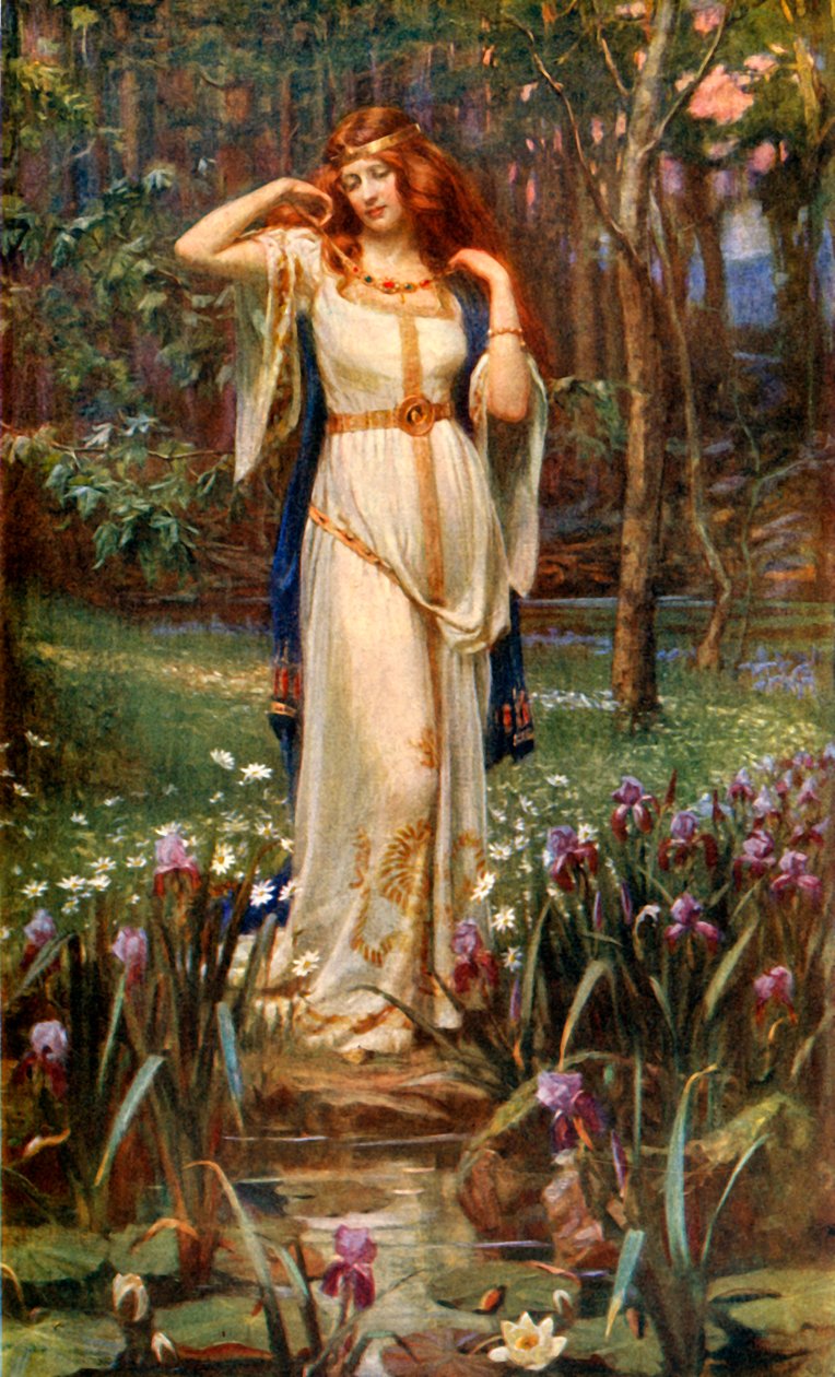 芙蕾雅和项链》，1912年。 作者 詹姆斯·道尔·彭罗斯