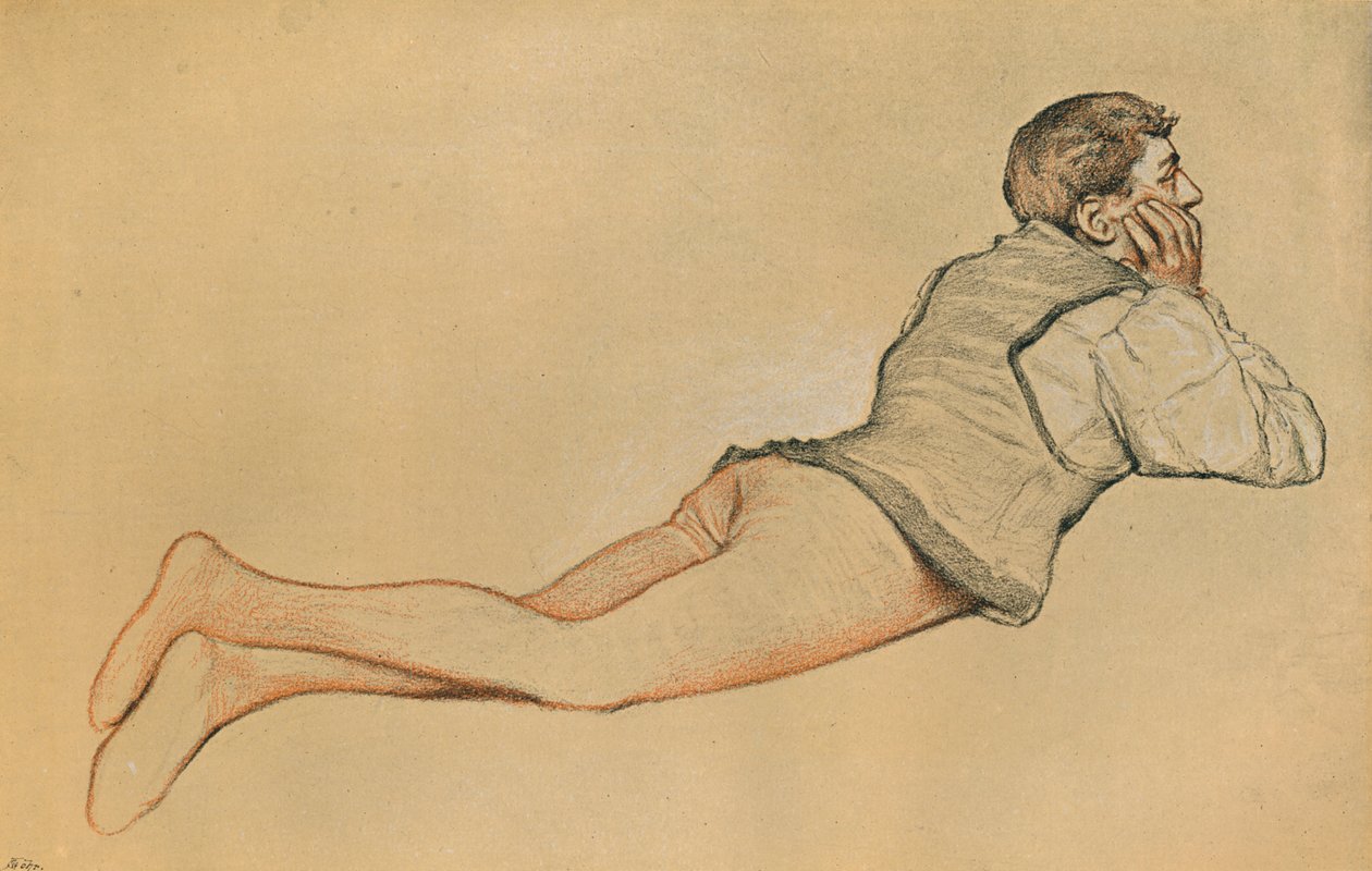 博卡乔（Boccaccio）：迪卡梅隆（Decamerone）的开幕场面迪卡梅隆（Decameron），c1900年 作者 詹姆斯·德罗姆哥·林顿