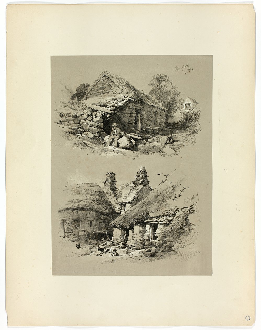 克莱德港和德文郡南布伦特，选自《风景如画》选集 作者 詹姆斯·杜菲尔德·哈丁