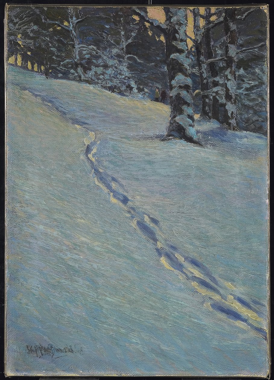 雪，高公园，1912年后的早晨 作者 詹姆斯·爱德华·赫维·麦克唐纳