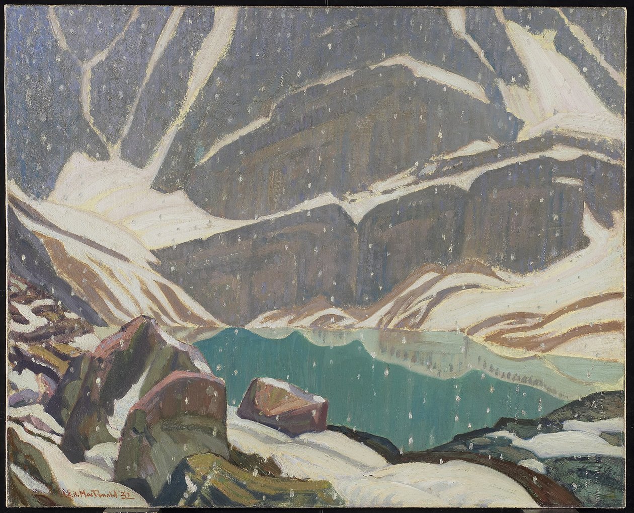 山孤独（Lake Oesa），1932年 作者 詹姆斯·爱德华·赫维·麦克唐纳