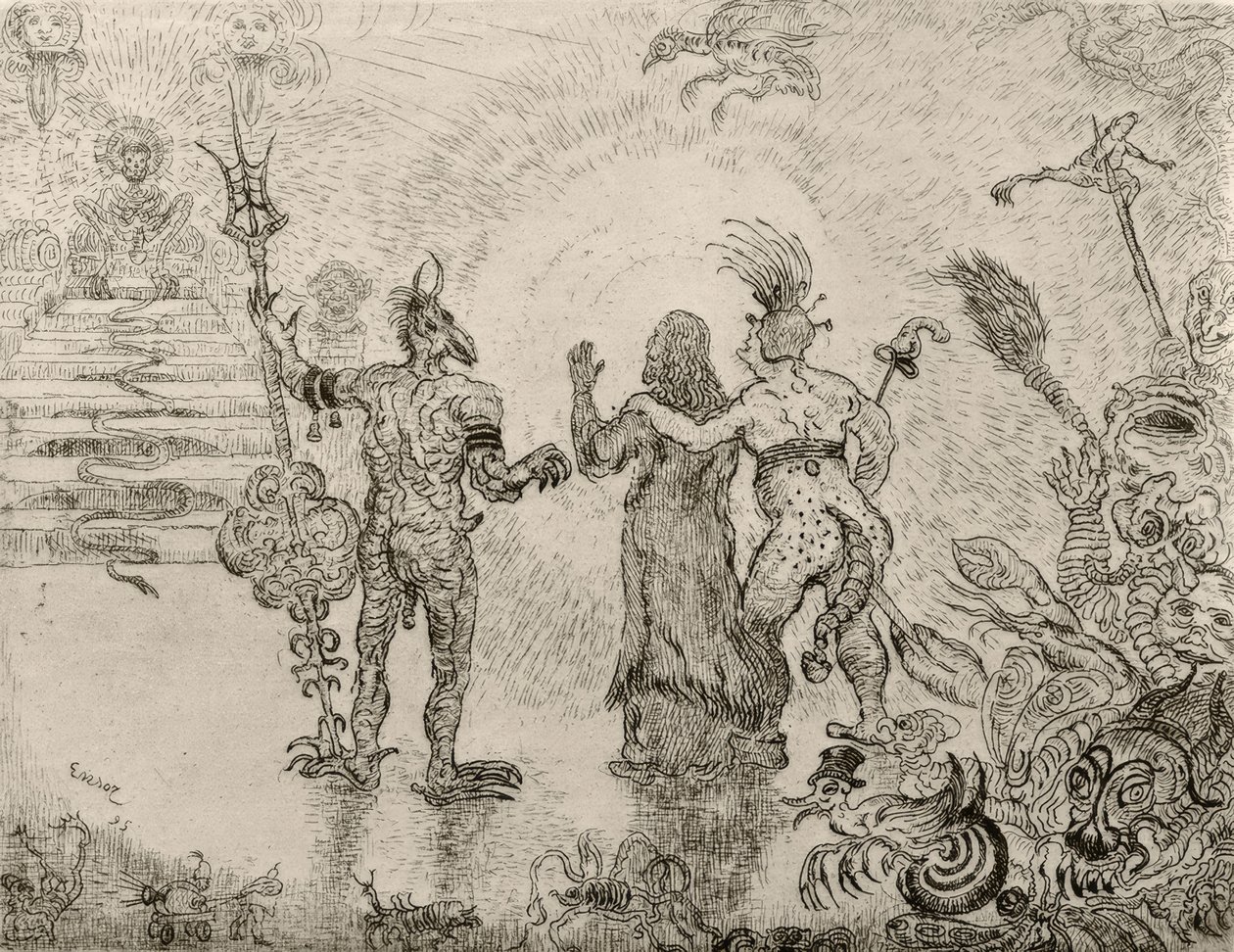 恶魔Dzitts和Hihanox将基督引向地狱 - 恶魔Dzitts和Hihanox将基督引向地狱 作者 詹姆斯·西德尼·恩索尔