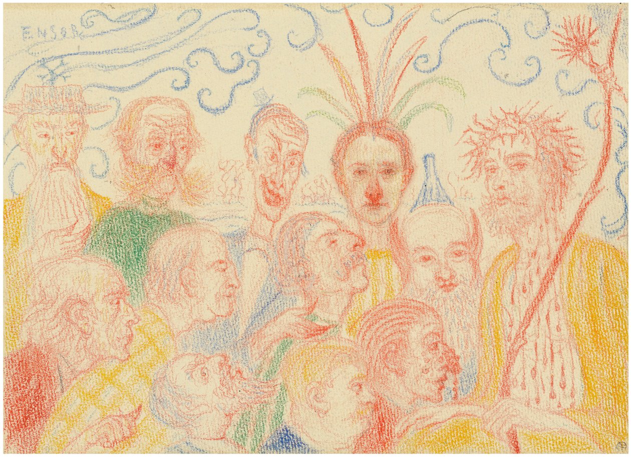 Scènes de la Vie du Christ 《基督生活的场景》，1910-1915。 作者 詹姆斯·恩索尔